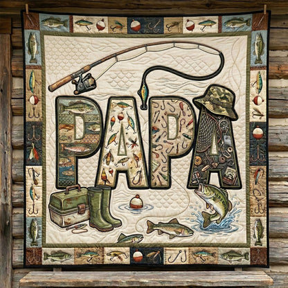 Fishing Life Papa WN1506007CL Quilt