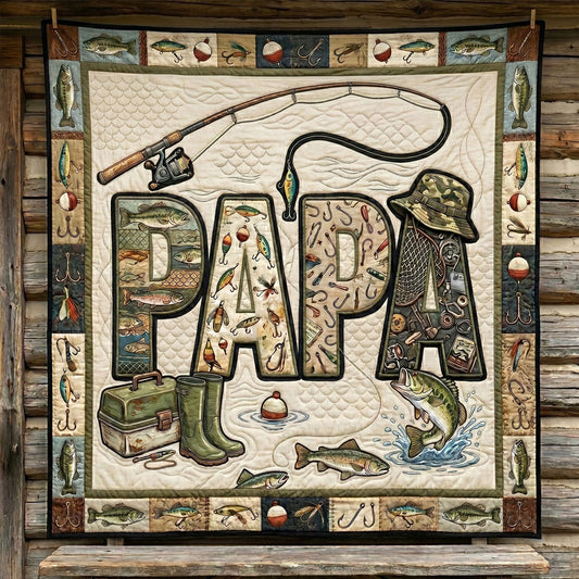 Fishing Life Papa WN1506007CL Quilt