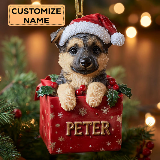 German Shepherd Charm CW2411022CL Personalized Christmas Ornament