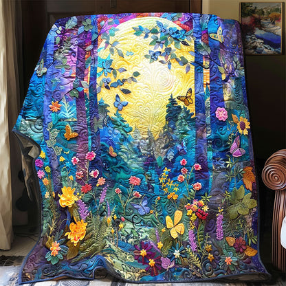 Moonlight Butterfly Forest WP2101007CL Quilt