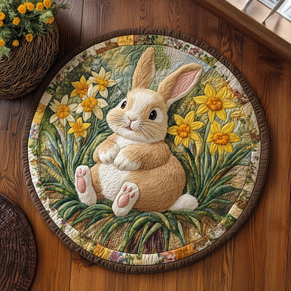 Bunny Blossom Grove WJ2407035CL Quilted Round Mat