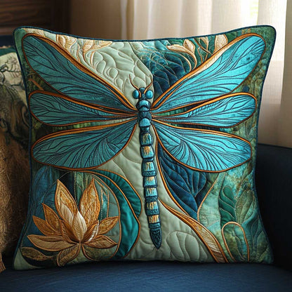 Dragonfly Lotus WP2502065CL Quilt Pillow Case