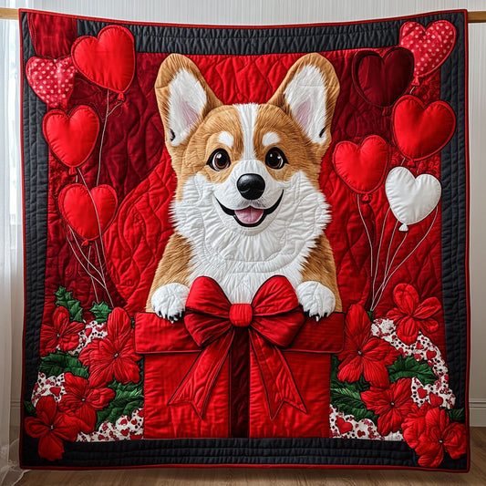 Cupid Corgi CP0601018CL Quilt