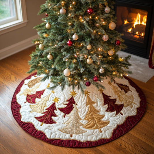 Miracle Tree XR1210003CL Quilted Christmas Tree Skirt