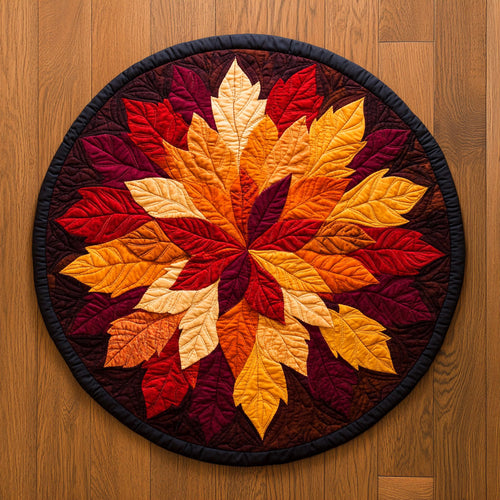 Harvest Bloom WN2807065CL Quilted Round Mat