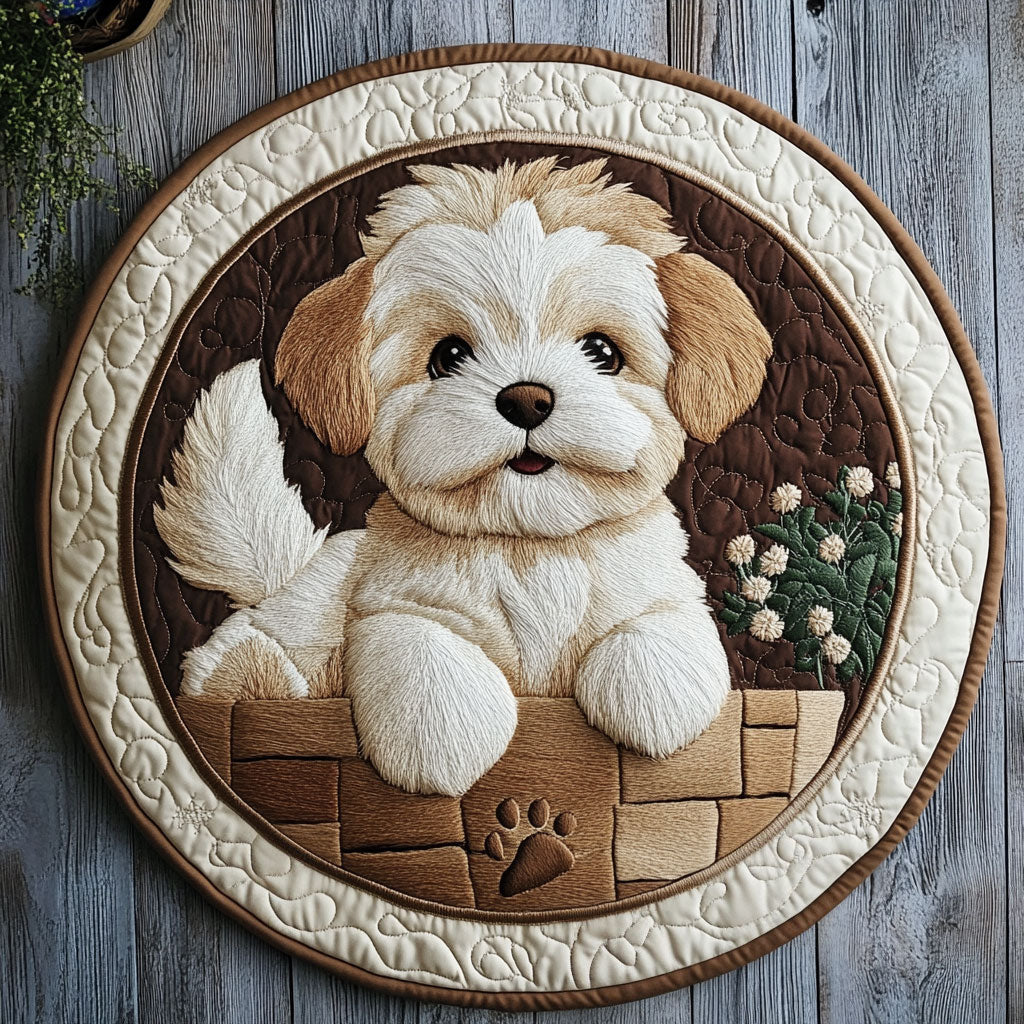 Waiting Frienđ CP2804003CL Quilted Round Mat