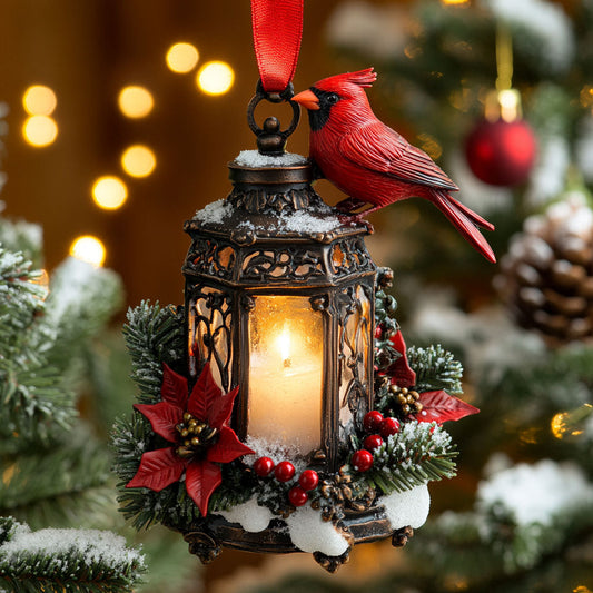 Cardinal Lantern CW1410010CL Christmas Ornament