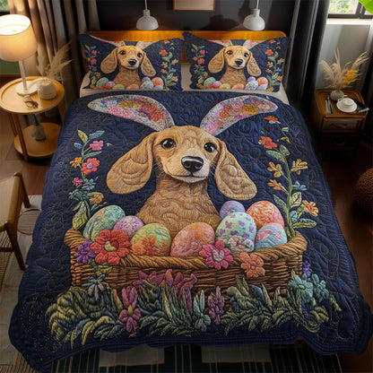 Dachshund Easter Basket WN1701097CL Duvet Cover Set