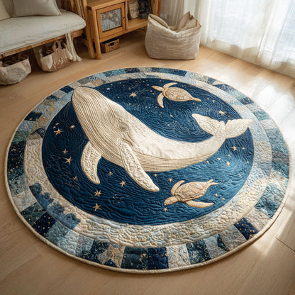 Dreaming Whale CW1401078CL Quilted Round Mat