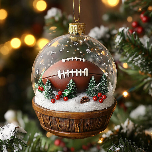 American Football  Globe CW2311002CL Christmas Ornament