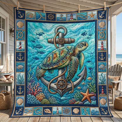 Ocean Anchor Turtle WN1805006CL Quilt