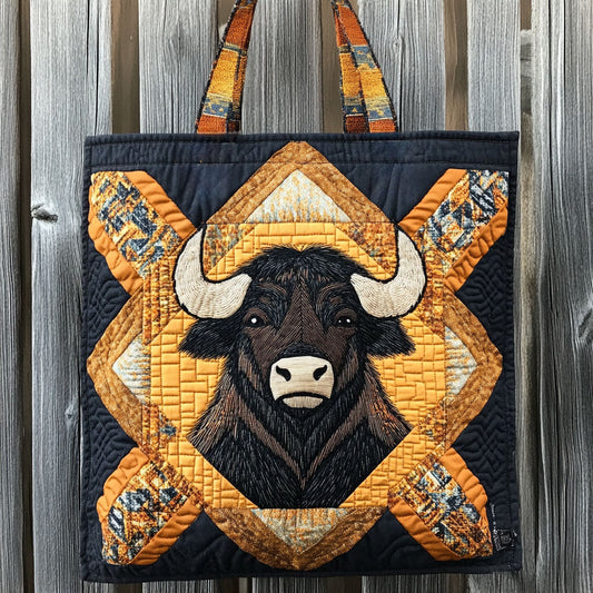Ember Crown Bison WN0901019CL Quilted Tote Bag