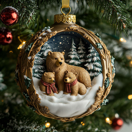 Cozy Bear CW2410012CL Christmas Ornament