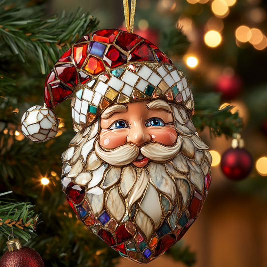 Santa Glow CW0112054CL Christmas Ornament