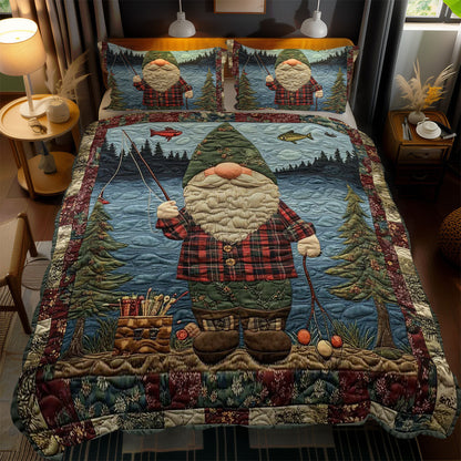 Fishing Gnome Adventure WN0901070CL Duvet Cover Set