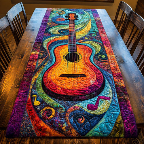 Guitar Rhapsody WN1606036CL Quilted Table Runner