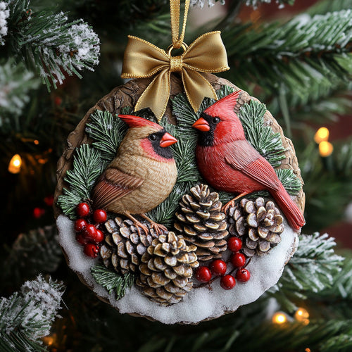 Winter Pair Cardinal WN2110110CL Christmas Ornament