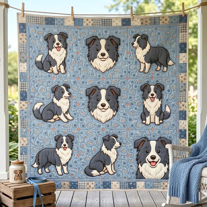 Border Collie Patchwork WN2805003CL Quilt