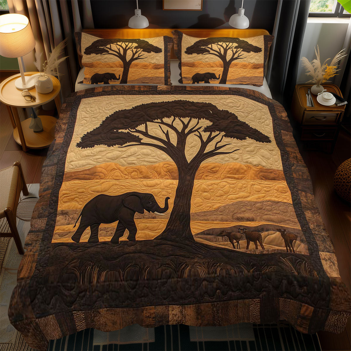 Majestic African Elephant WN1103125CL Duvet Cover Set