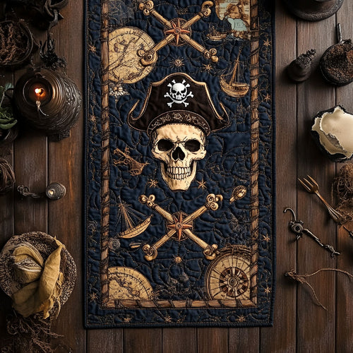 Silent Skull Tide WN1207056CL Quilted Table Runner