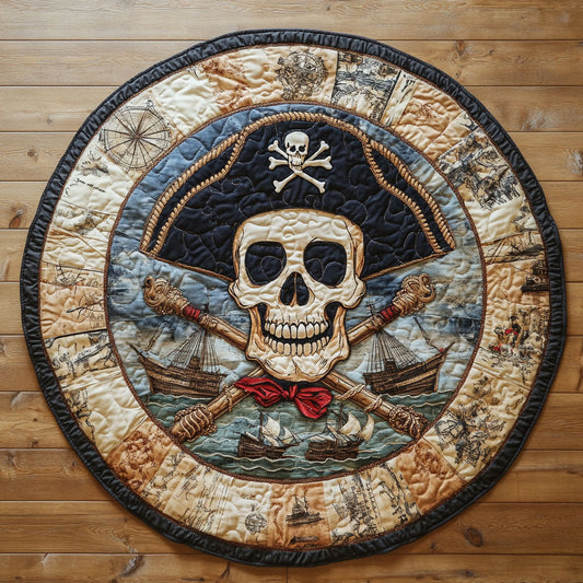 Temple Skull Relic WN1207080CL Quilted Round Mat