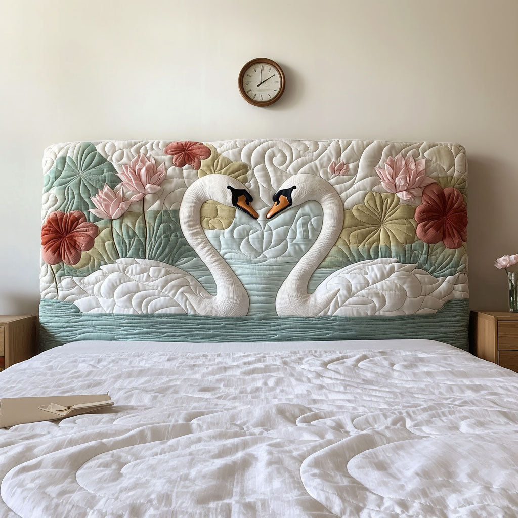 Swan Couple QA1201039CL Quilted Headboard Slipcover