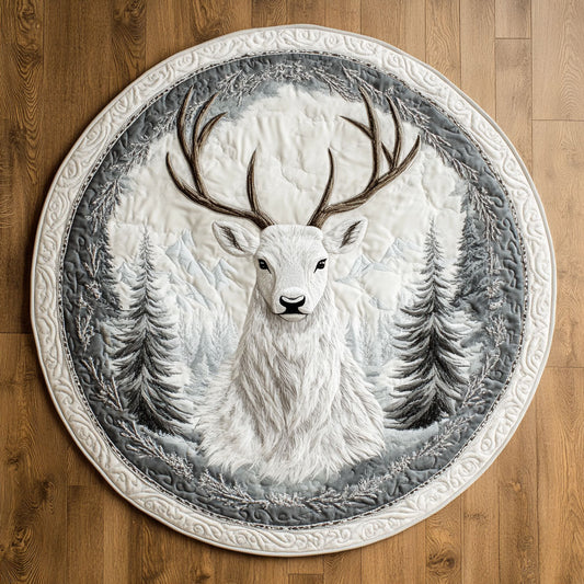 Deer Silent WN0606013CL Quilted Round Mat