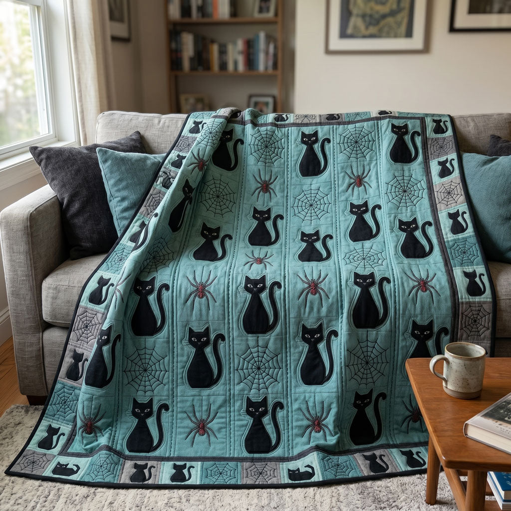 Black Cat & Spider Web WN0505006CL Quilt