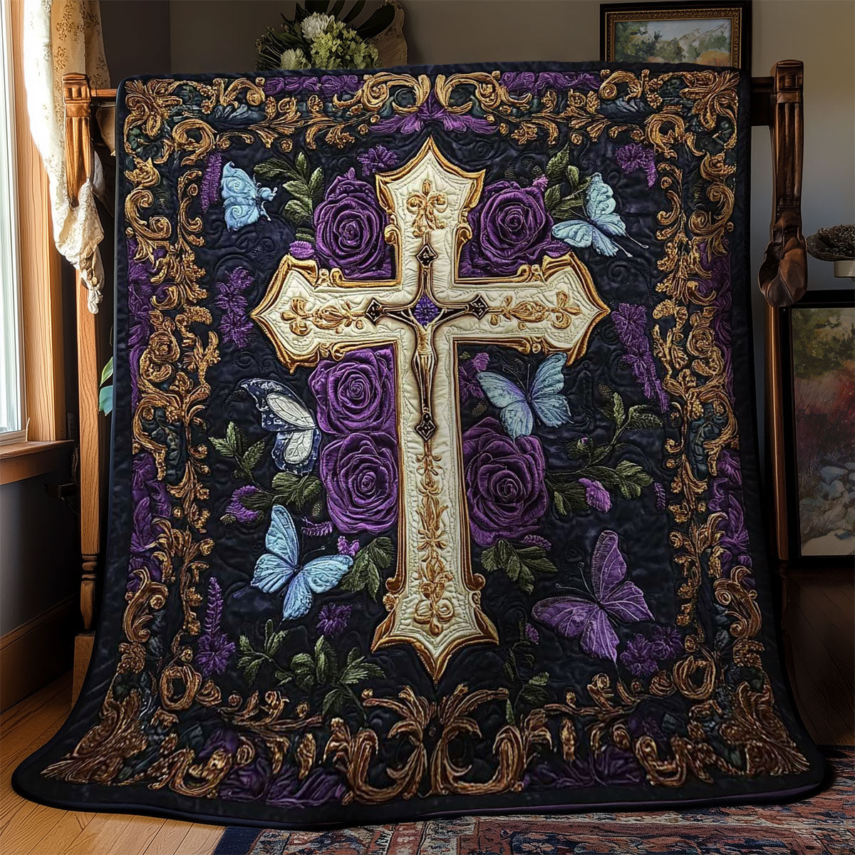 Glorious Cross WN1202059CL Quilt