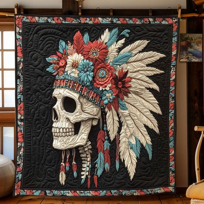 Feathered Skull WN2301009CL Quilt