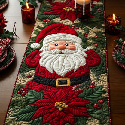 Cute Santa Claus XR1710009CL Quilted Table Runner