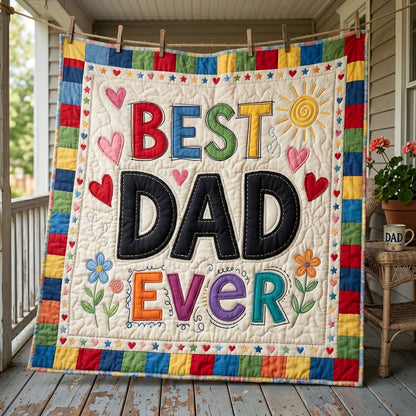 Dad's Colorful Love WN1106003CL Quilt
