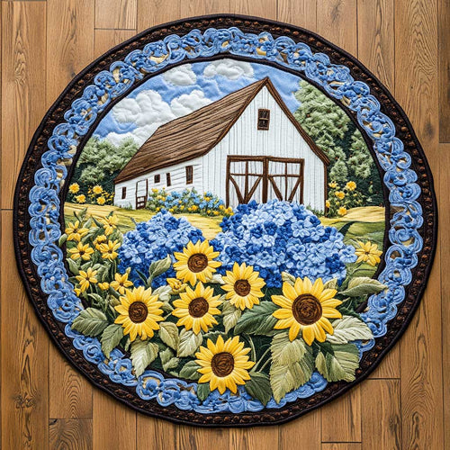 Golden Farmhouse Days WN1605018CL Quilted Round Mat