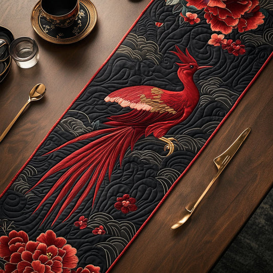 Peony & Firebird CP1605014CL Quilted Table Runner