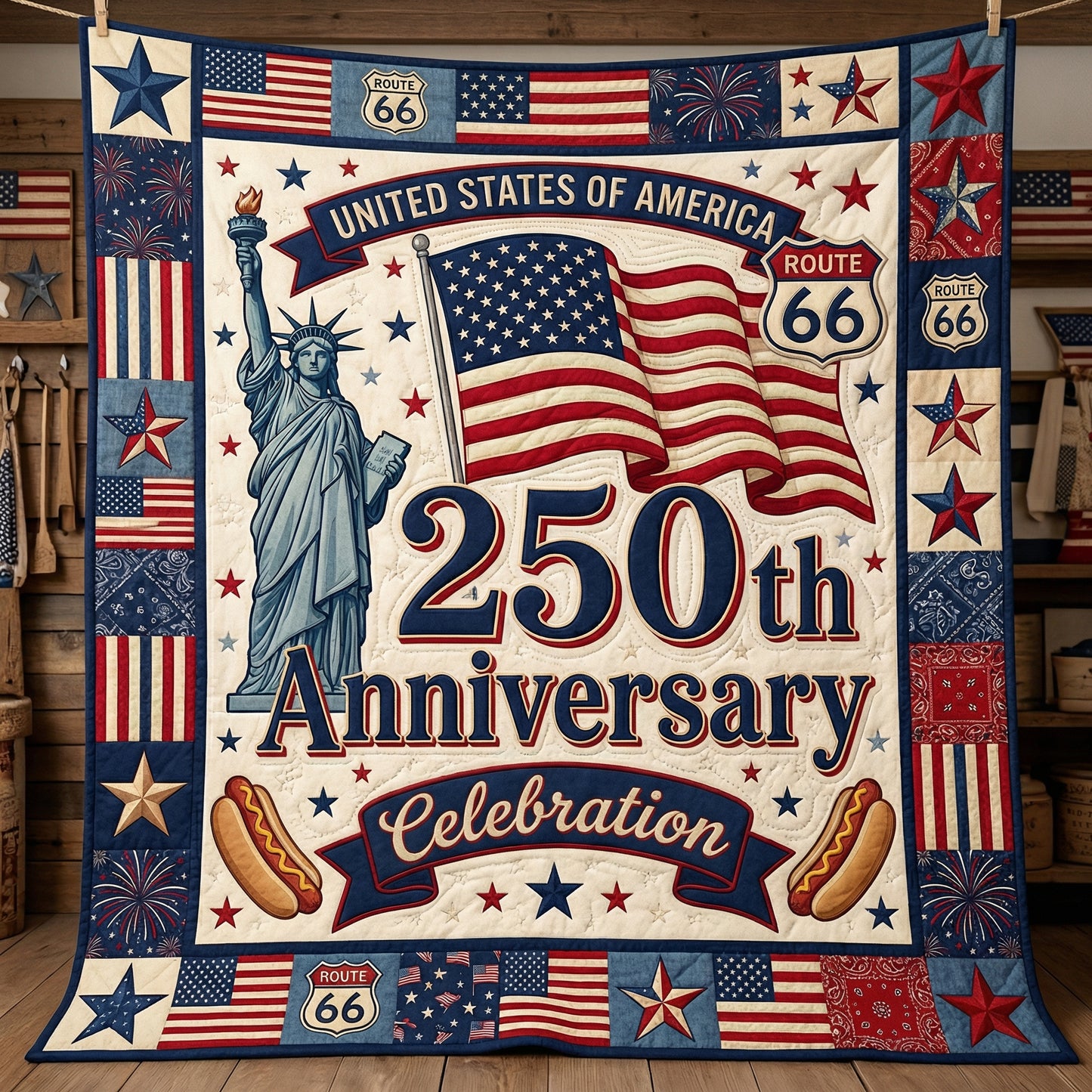 250th Anniversity Celebration XR1004034CL Quilt