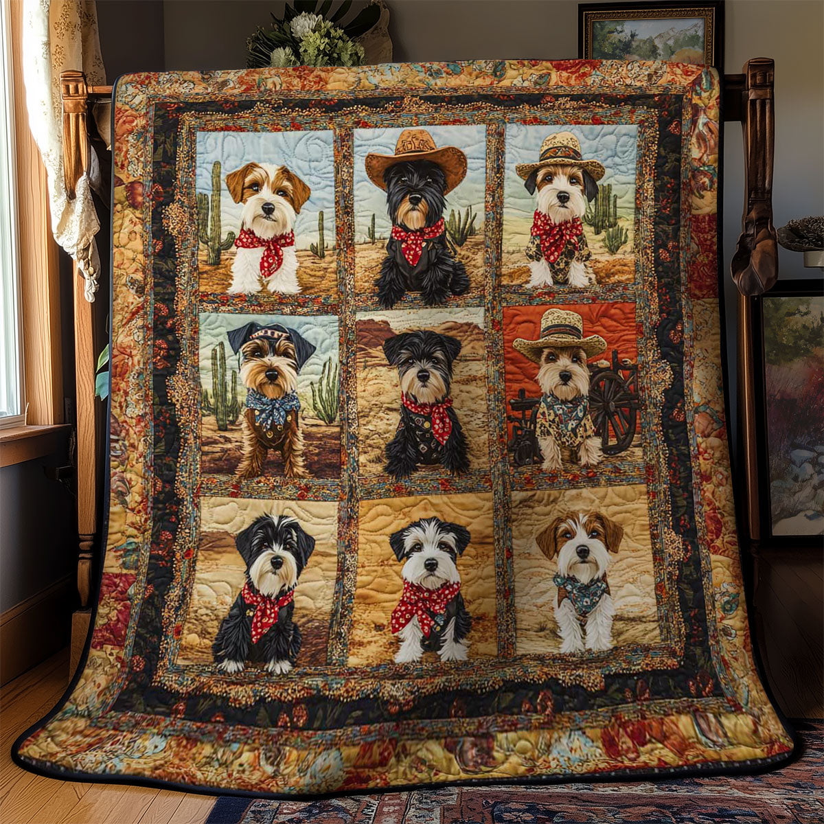 Schnauzer Wrangler WN0901005CL Quilt