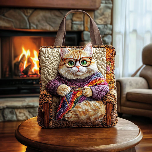 Yarn Lover Cat KL1912012CL Quilted Tote Bag