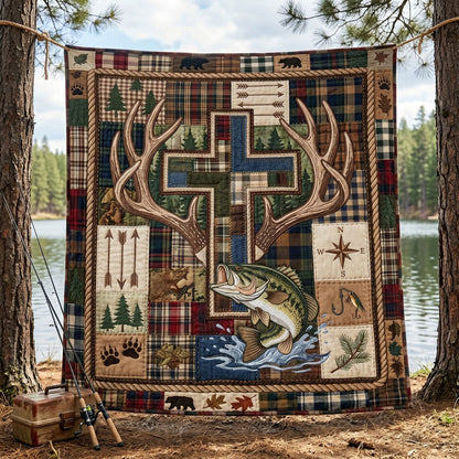 Rustic Faith And Antlers WN2104019CL Quilt