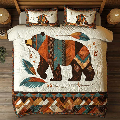 Native American Bear WP0201034CL Duvet Cover Set