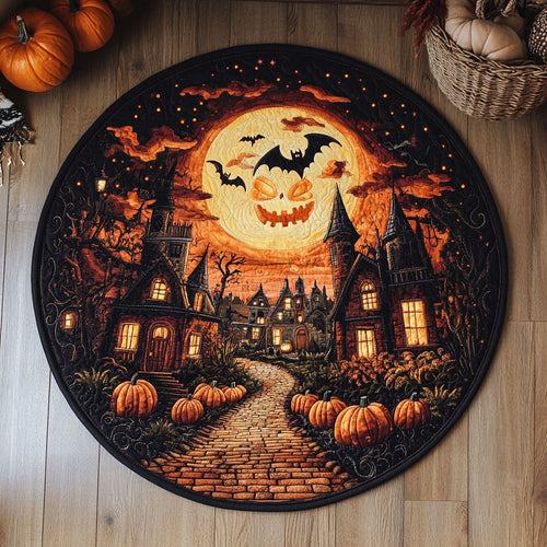 Halloween Howls WJ2407041CL Quilted Round Mat