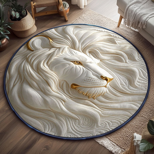 Lion Of Legacy WJ2406026CL Quilted Round Mat