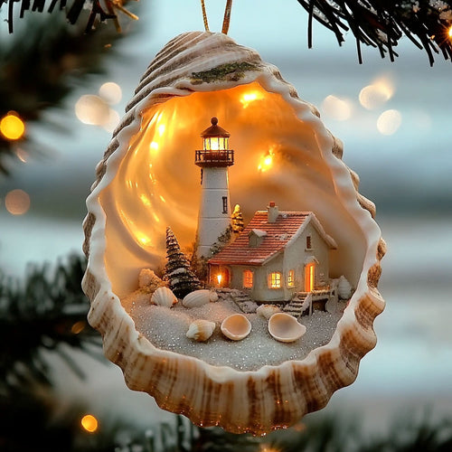 Lighthouse Christmas Glow WN0912021CL Christmas Ornament