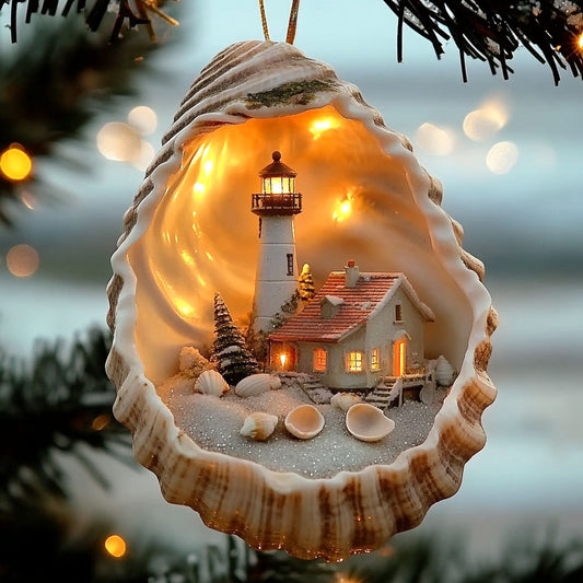 Lighthouse Christmas Glow WN0912021CL Christmas Ornament