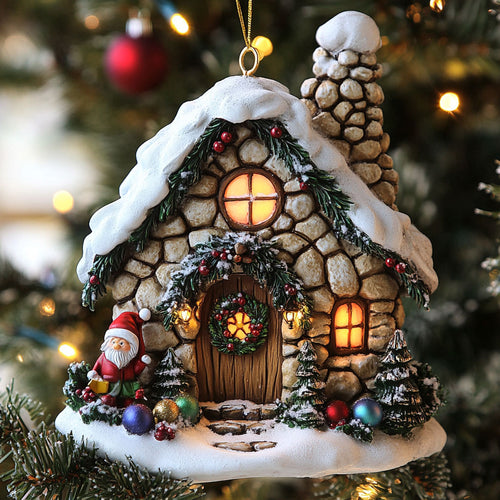 Stone Hearth Cottage CW2611061CL Christmas Ornament