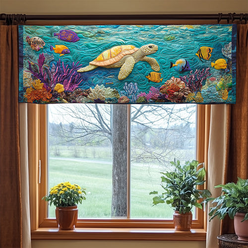 Turtle Reef WJ1606035CL Quilted Valance