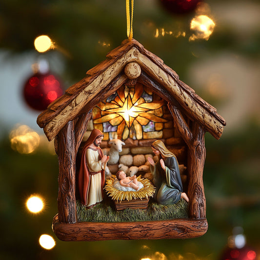 Nativity Star Glow WN2911061CL Christmas Ornament