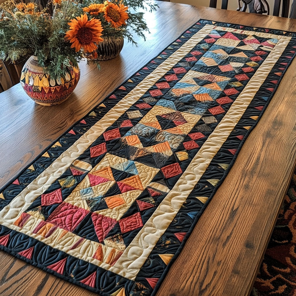 Native Pattern CP1605007CL Quilted Table Runner