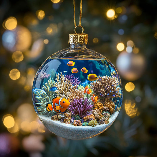 Clownfish Ocean Sparkle WN2911010CL Christmas Ornament