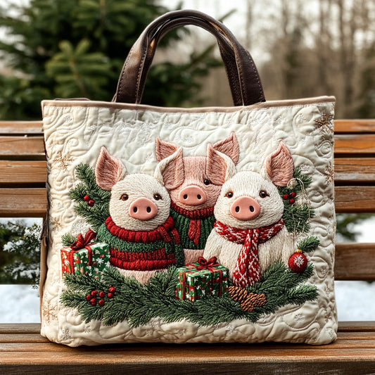 Frost Gift Pig WN2910026CL Quilted Tote Bag