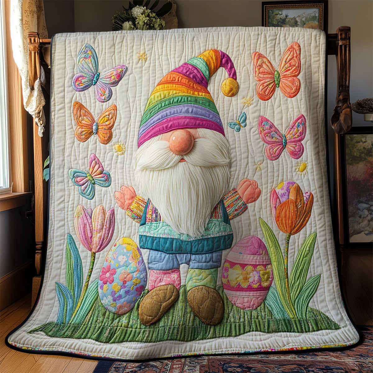 Blossom Easter Gnome WN0403052CL Quilt